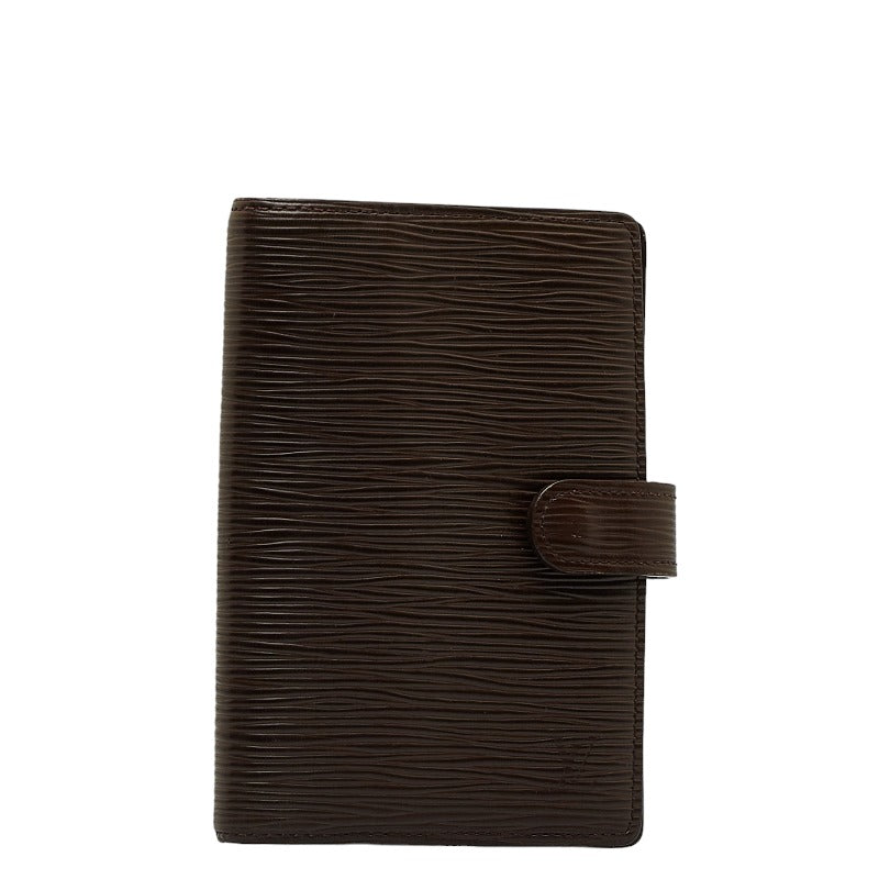 Louis Vuitton Epic Agenda PM Handbook Cover Book Cover R2005D Mokka Brown Leather Ladies Louis Vuitton