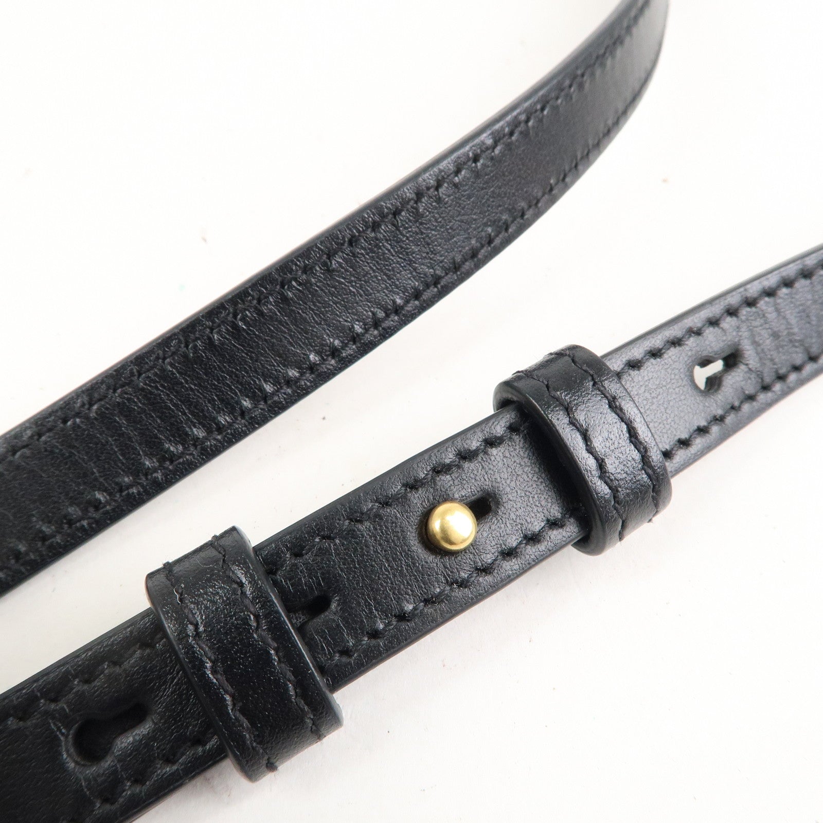 GUCCI GG Marmont Leather Chain Shoulder Bag Crossbody Black 447632