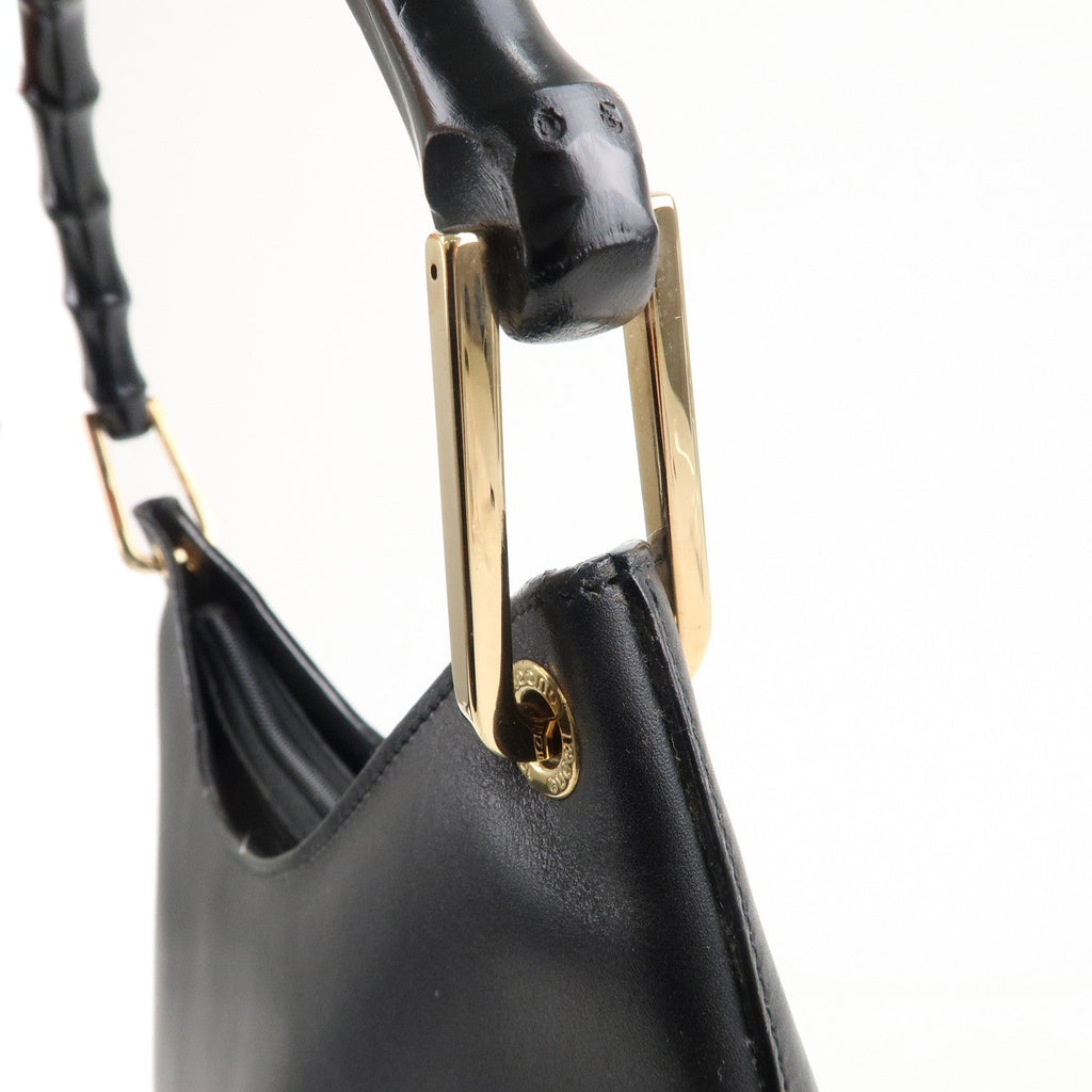 GUCCI Set of 2 Bamboo Leather Shoulder Bag 001.3006/001.1241.3007