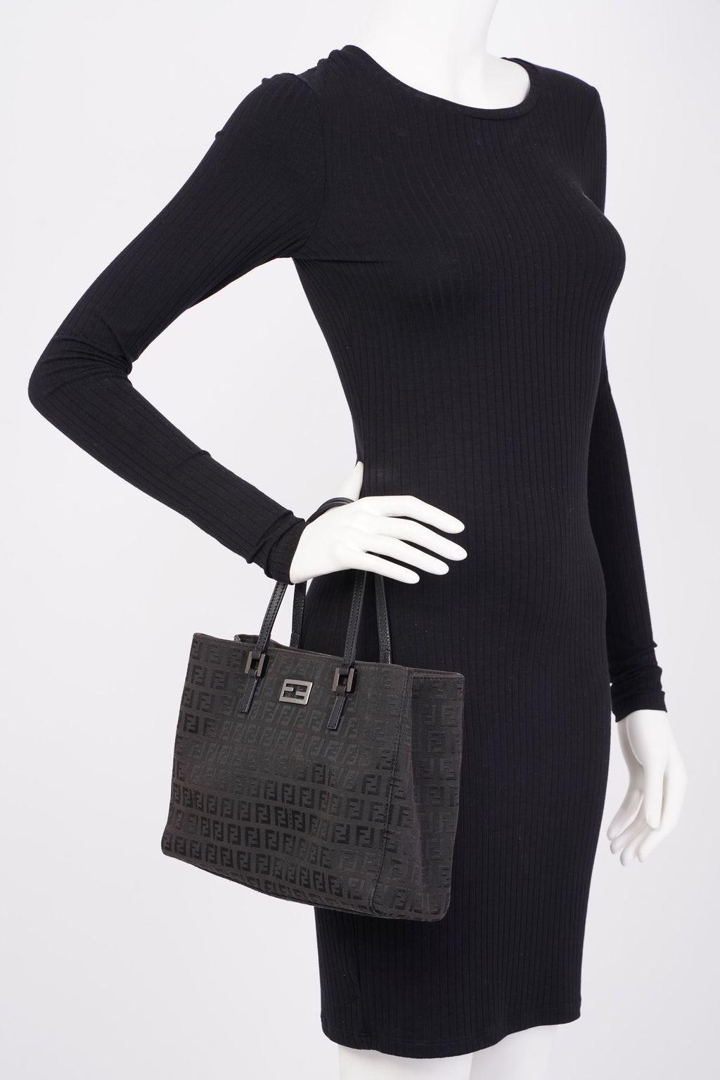 Fendi Tote Brown Canvas