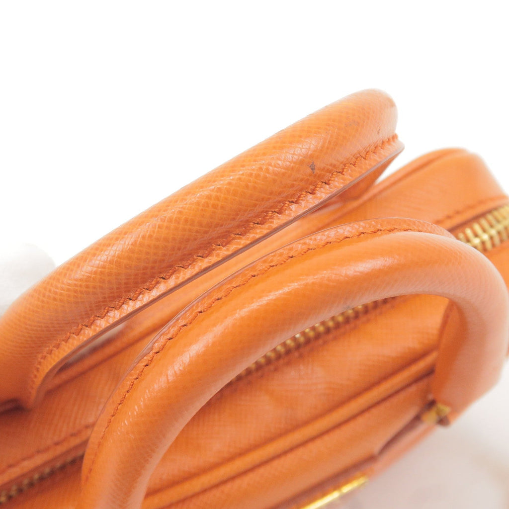 Prada Logo Leather Chain 2Way Bag Shoulder Bag Orenge BL0705
