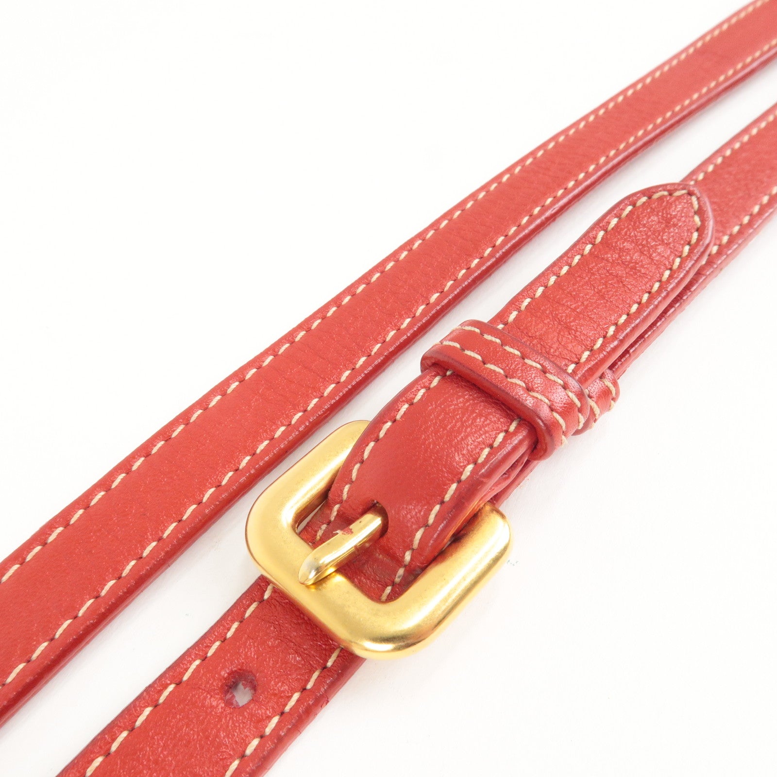 Prada Logo Jacquard Canvas Leather 2Way Shoulder Bag Beige Red