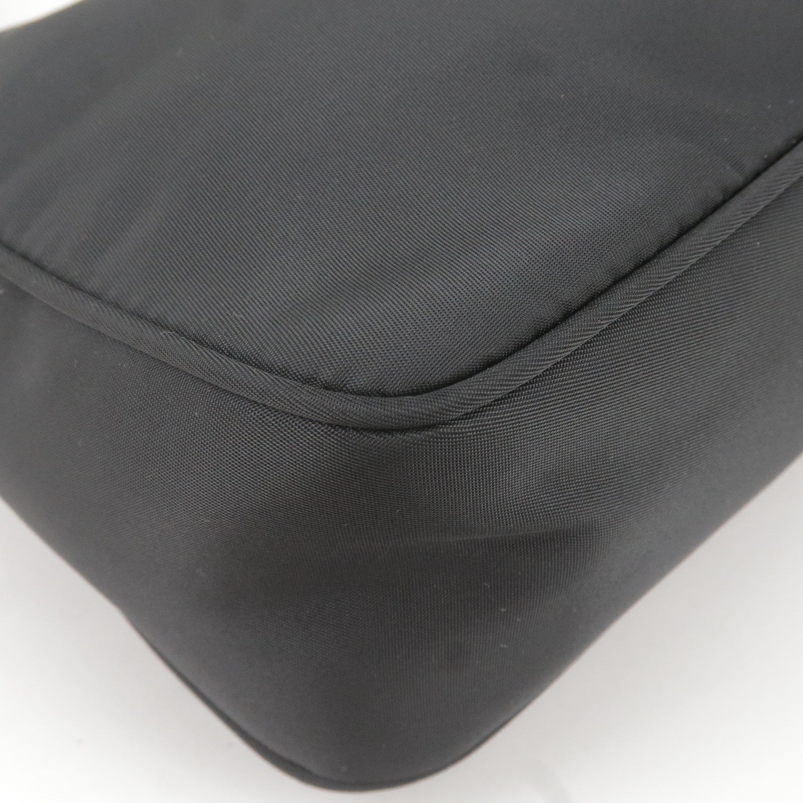Prada Nylon Pouch Hand Bag Mini Bag Purse NERO Black MV515