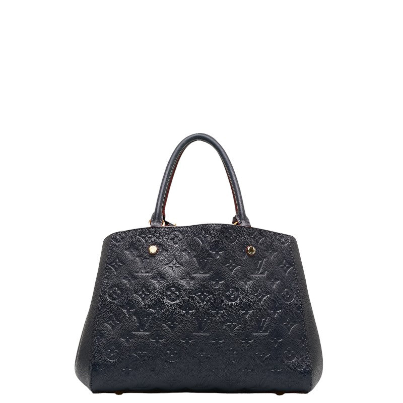 Louis Vuitton Monogram Amplant Montaigne MM Handbag Shoulder Bag 2WAY M42746 Marine Rouge Naïve Leather  Louis Vuitton