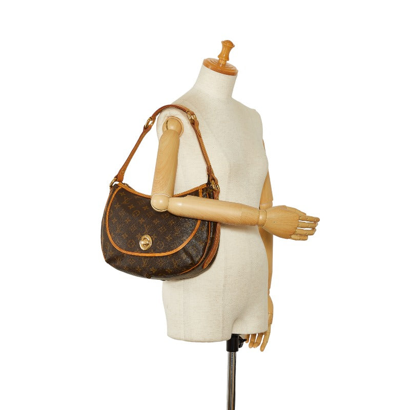 Louis Vuitton Monogram M40076 Shoulder Bag PVC/Leather Brown