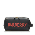 Pre-Loved Burberry Black Others Leather Graffiti Clutch Bag United Kingdom