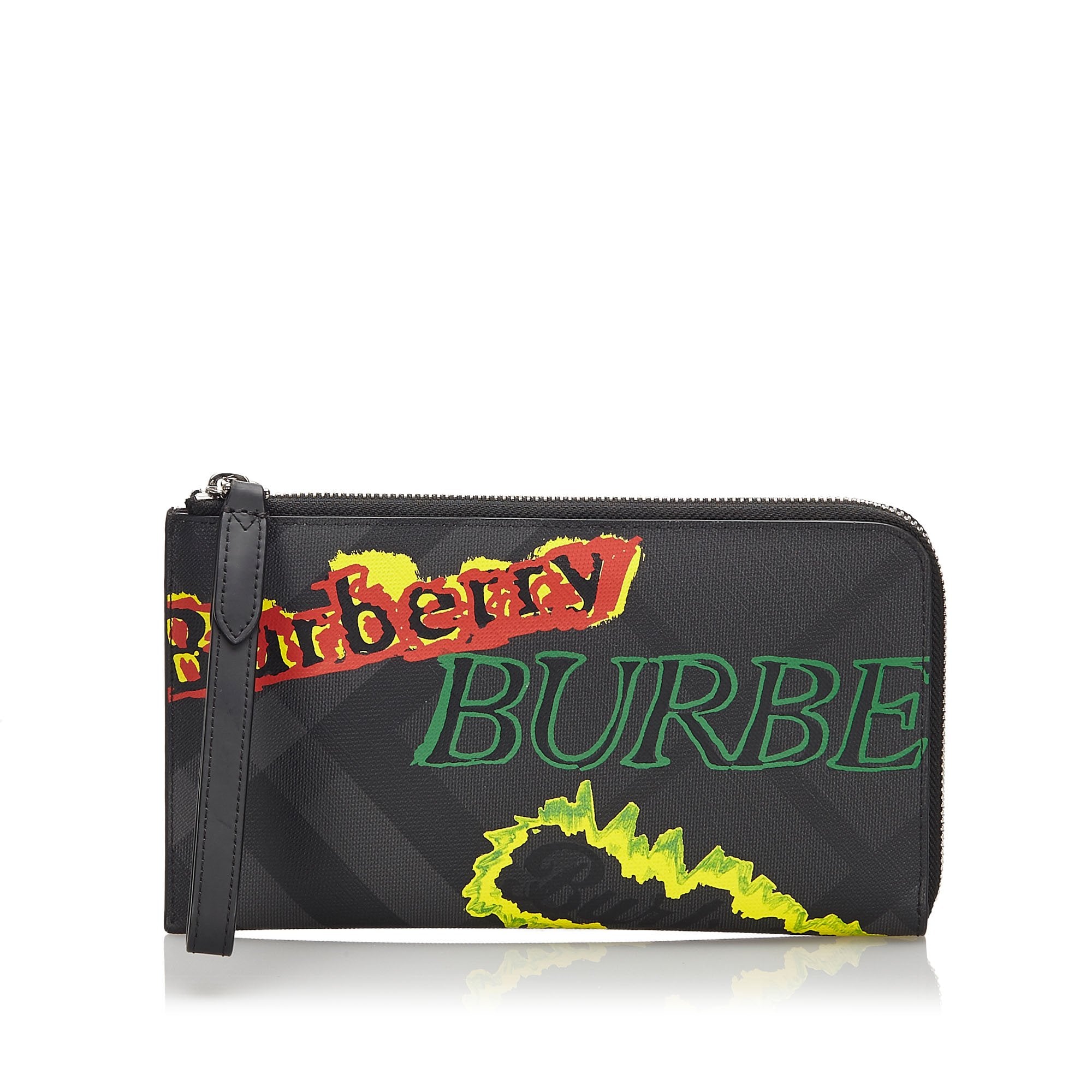 Pre-Loved Burberry Multi Others Leather Graffiti Wallet United Kingdom