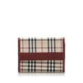 Pre-Loved Burberry Brown Others Leather House Check Canvas Wallet United Kingdom