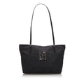 Pre-Loved Fendi Black Nylon Fabric Zucca Tote Bag Italy