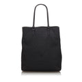 Pre-Loved Fendi Black Canvas Fabric Zucchino Tote Bag Italy