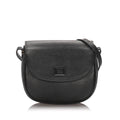 Pre-Loved Burberry Black Calf Leather Crossbody Bag United Kingdom