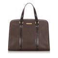 Pre-Loved Burberry Brown Calf Leather Handbag United Kingdom