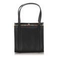 Pre-Loved Burberry Black Canvas Fabric Leather Handbag United Kingdom