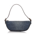 Pre-Loved Fendi Blue Denim Fabric Baguette Italy