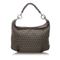 Pre-Loved Fendi Brown Canvas Fabric Zucchino Hobo Italy