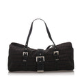 Pre-Loved Fendi Brown Dark Canvas Fabric Zucchino Shoulder Bag Italy