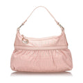 Pre-Loved Fendi Pink Calf Leather Zucca Perforated Chef Shoulder Bag Italy