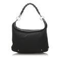 Pre-Loved Fendi Black Canvas Fabric Zucchino Shoulder Bag Italy