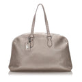 Pre-Loved Fendi Brown Bronze Calf Leather Selleria Shoulder Bag Italy