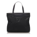 Pre-Loved Fendi Black Nylon Fabric Tote Bag Italy