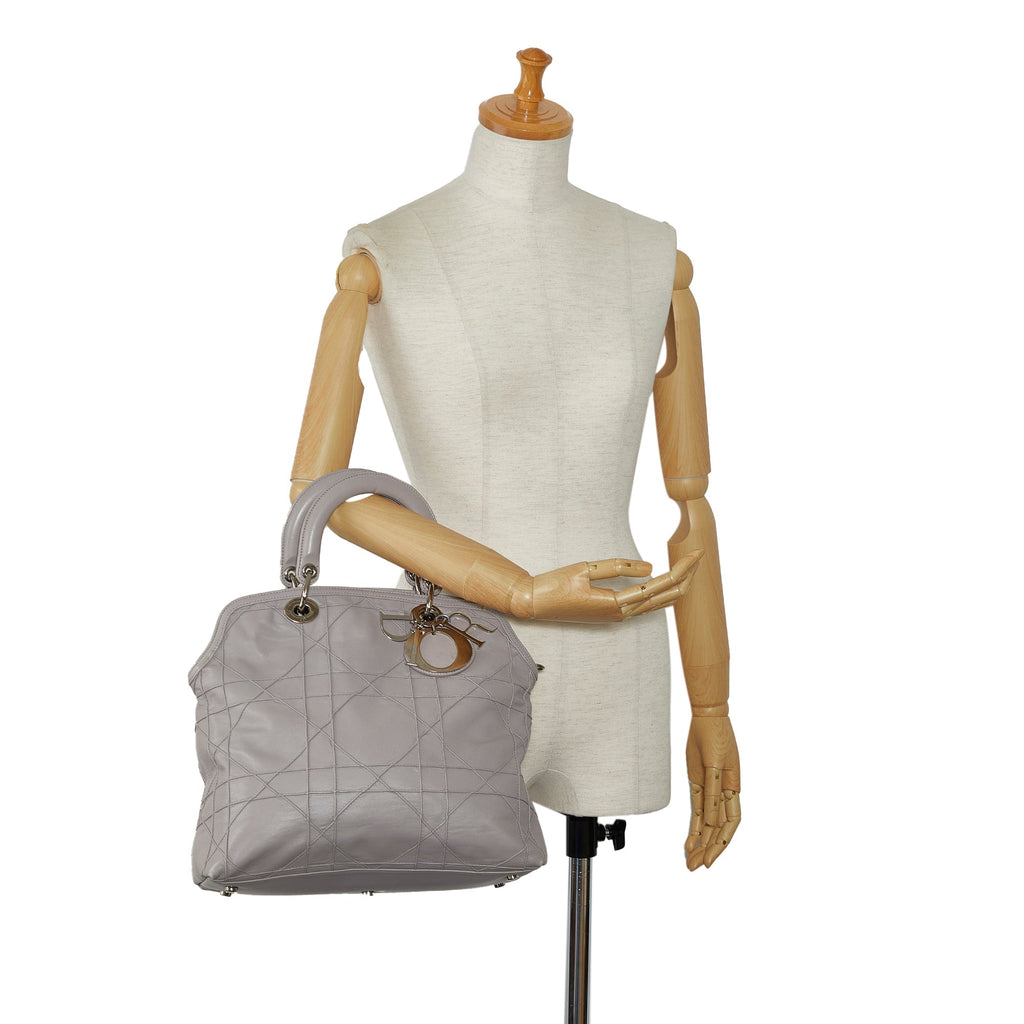DIOR Cannage Polochon Granville Satchel