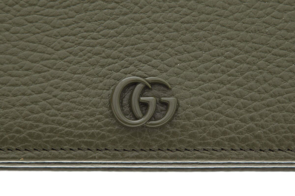 Gucci Green Leather Wallet on Chain Cross-Body