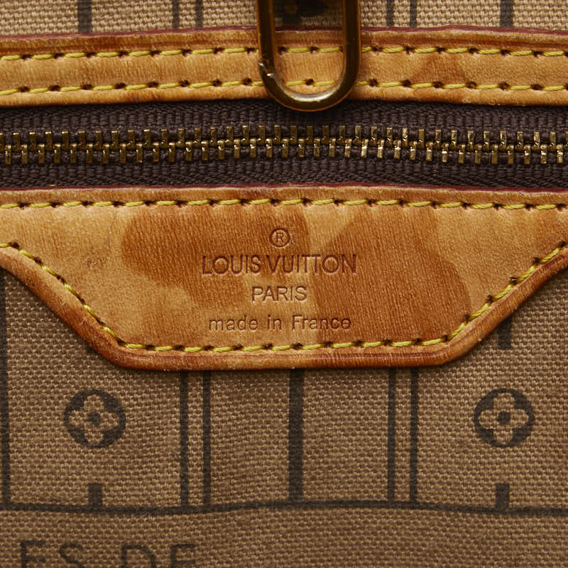 Louis Vuitton Neverfull GM Tote Bag M40157 Brown PVC Leather Ladies