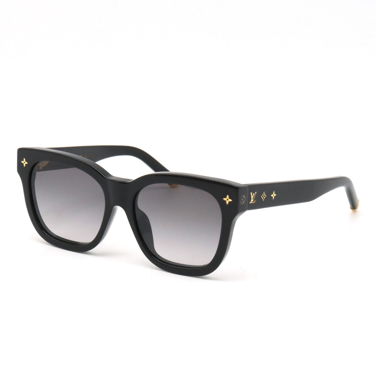 LOUIS VUITTON Louis Vuitton Sunscreen My Monogram Square Smoke Grading Noir Black 54□17 143 Z1523E
