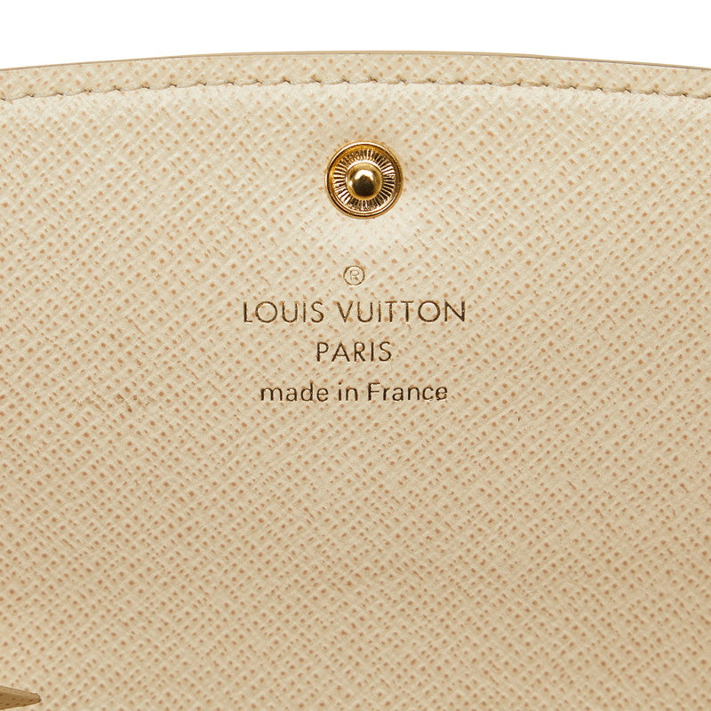 Louis Vuitton Damiere Azur Portfolio Emily Long Wallet N63021 White PVC Leather