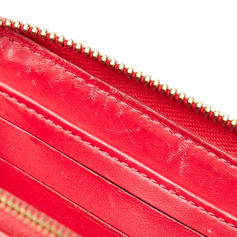 Louis Vuitton Monograms Verney Zippie Wallet Long Wallet M93058 Hot Pink Patent Leather  Louis Vuitton