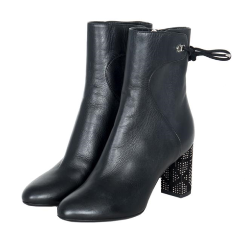 Christian Dior Leather Crystal Embellished Boots - New Condition