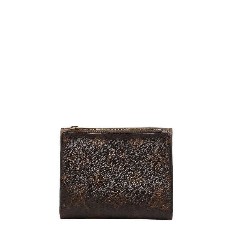 Louis Vuitton Monogram M60402 Three Folded Wallet PVC Brown