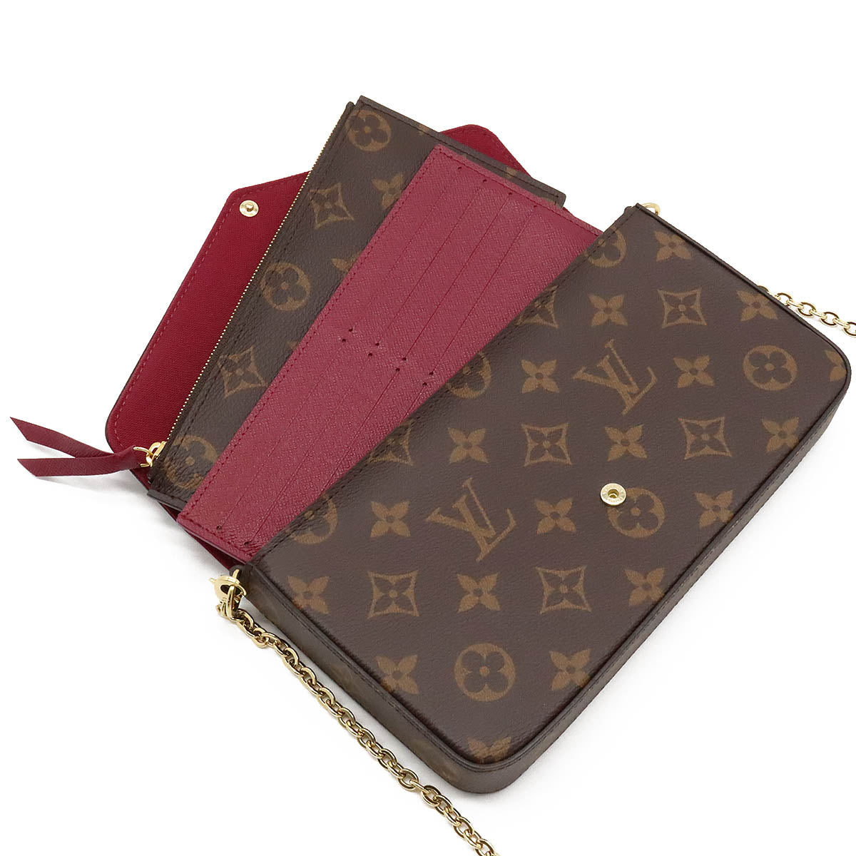 Louis Vuitton Monogram Poschet Felice 2WAY Clash Bag Louis Vuitton M81896