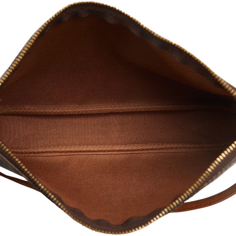 Louis Vuitton Monogram  Accessory Shoulder Bag Accessory Pocket M51980 Brown PVC Leather Ladies Louis Vuitton