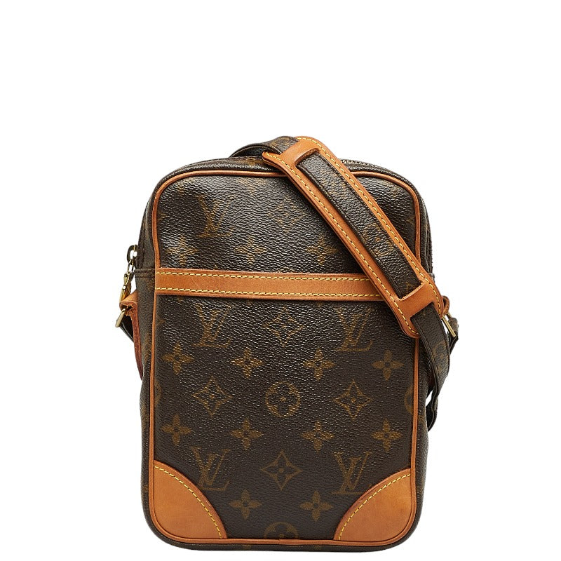 Louis Vuitton Monogram Danube Slipper Shoulder Bag M45266 Brown PVC Leather  Louis Vuitton