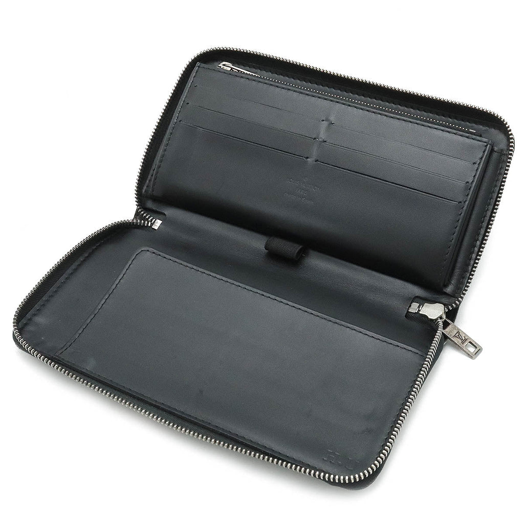 Louis Vuitton Louis Vuitton Utah Jeepy Organizer Round  Long Wallet Carf Leather Basalt Initial Inlet M97026