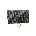 Christian Dior Oblique Saddle Belt Bag Blue