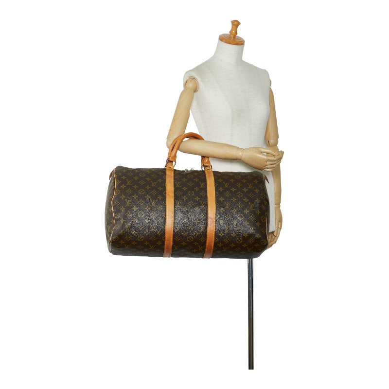 Louis Vuitton Monogram M41426 Boston Bag PVC/Leather Brown
