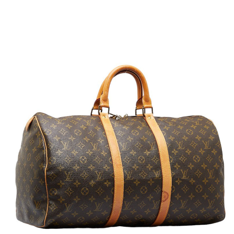 Louis Vuitton Monogram M41426 Boston Bag PVC/Leather Brown