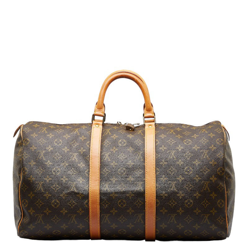 Louis Vuitton Monogram M41426 Boston Bag PVC/Leather Brown