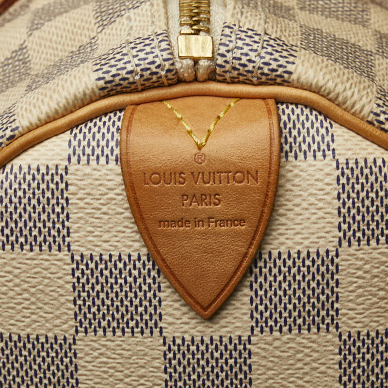 Louis Vuitton Damier Azur Speedy 30 Handbag Boston Bag N41533