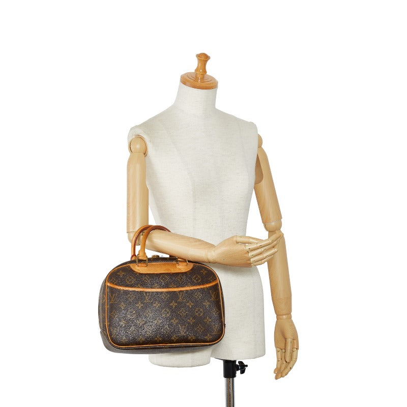 Louis Vuitton Monogram M42228 Handbag PVC/Leather Brown