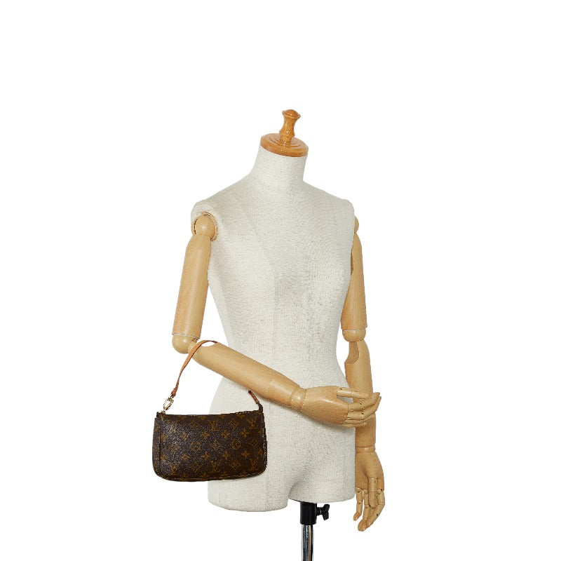 Louis Vuitton Monogram Pochette Accessoires Pouch Handbag M51980