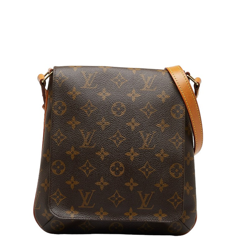 Louis Vuitton Monogram M51258 Shoulder Bag PVC/Leather Brown