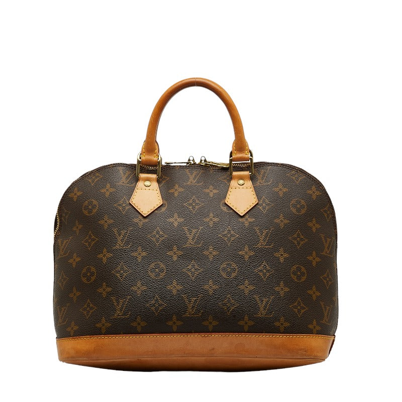 Louis Vuitton Monogram Alma Handbag M51130 Brown PVC Leather  Louis Vuitton