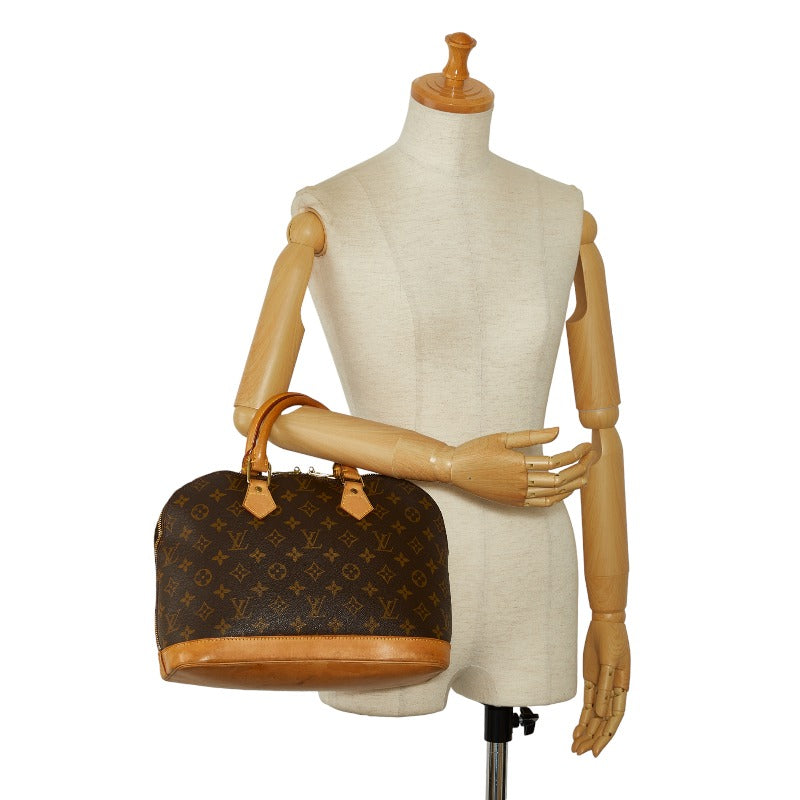Louis Vuitton Monogram Alma Handbag M51130 Brown PVC Leather  Louis Vuitton