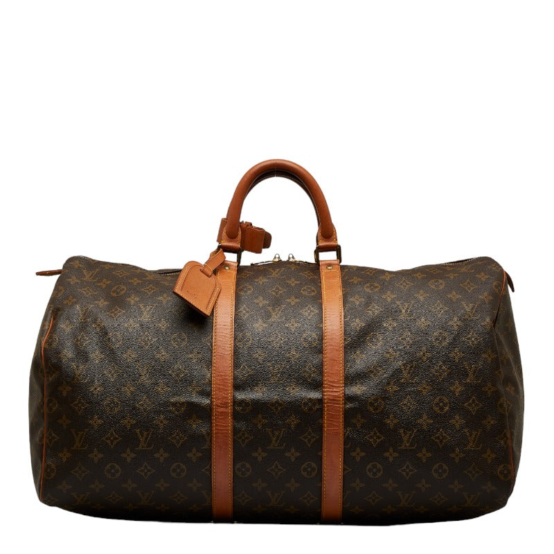 Louis Vuitton Monogram Keepall 55 Boston Bag Travel Bag M41424