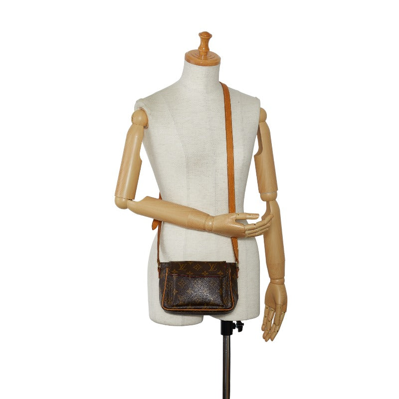 Louis Vuitton Monogram Vivacité PM Diagonal Shoulder Bag M51165 Brown