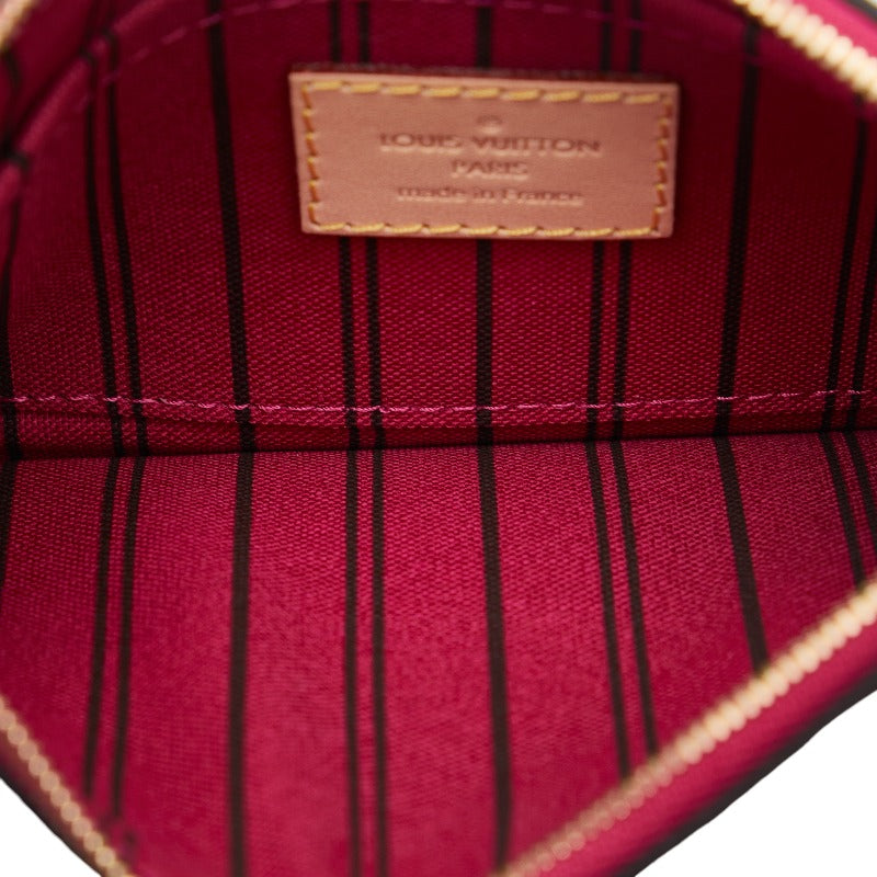Louis Vuitton Monogram Neverfull PM Pouch Brown
