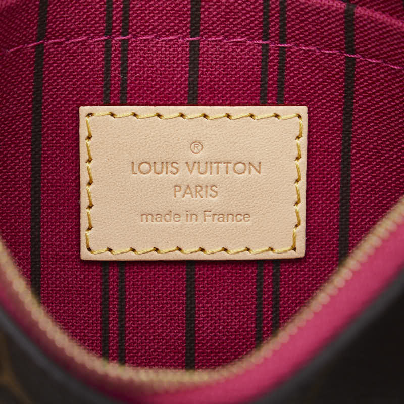 Louis Vuitton Monogram Neverfull PM Pouch Brown